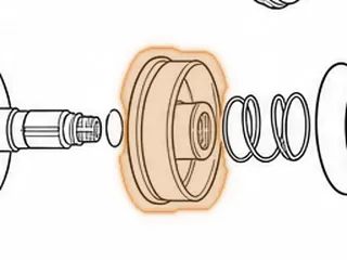 Primary Pulley Half, RE0F09A/F09B (2.705”Thick)(7”OD)(Rear Half) 2003-Up — Part # 203707A
