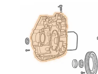 Bell Housing, RE0F09A (3” Top Bolts)(Cast # VQ2 & ACO)(Uses A 1 Bolt Bracket # 693) 2003-Up — Part # 203750A