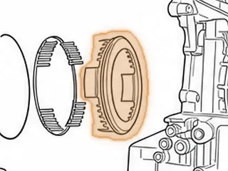 Piston, RE0F09A/F09B Reverse Clutch (Bonded)(1.830”Thick)(7”OD)(4.970”ID) (24 Spring Studs) 2003-Up — Part # 203966A