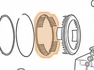 Spring & Retainer, RE0F09A/F09B Reverse Clutch Return (1.095”Thick)(7 1/16”OD) 2003-Up — Part # 203976A