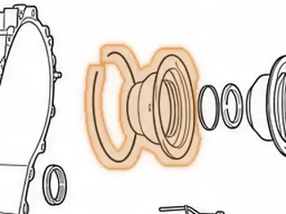 Snap Ring, RE0F09A/F09B Holds Retainer In Front Secondary Pulley Half (.083”Thick) (6 5/16”OD) 2003-Up — Part # 203899A