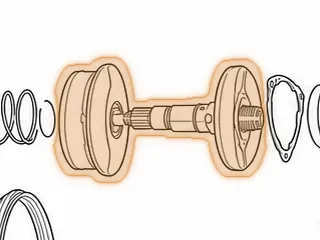 Secondary Pulley Half, RE0F09A/F09B (3.130”Thick)(7”OD)(Front Half) 2003-Up — Part # 203706A