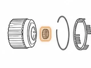 Caged Needle Bearing, RL4F03V Output Shaft To Rear Support — Part # 83268AB