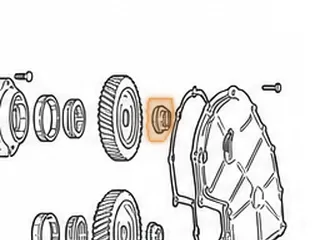 Nut, JF403E Holds Driven Gear To Pinion — Part # 83796AE