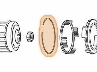 Snap Ring, RL4F03A Holds Low/Reverse Clutch Retainer In — Part # 83885A