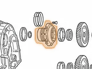 Support, JF403E Rear (Caged Needle Bearing Type #268) 6 Bolt (Has 23 Needles In Bearing) — Part # 83634AE