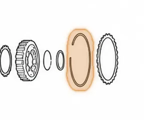 Snap Ring, RE4F04A/4F20E/JFR403E Holds Forward Pressure Plate In — Part # 83876B