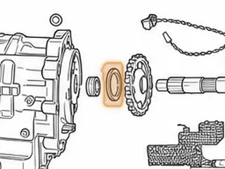 Bearing W/Races, RE5RO5A Case To Park Gear (.158”Thick)(2.552”OD)(1.858”ID) 2002-Up — Part # 173263A