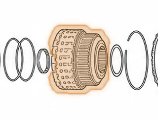 Drum, RE5RO5A Direct Clutch (Steel)(W/40 Teeth Reverse Clutch Hub) 2002-Up — Part # 173555B
