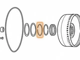 Snap Ring, RE5RO5A Holds 3rd Sprag In Band Drum # 610 (.038”Thick)(2.690”OD)(2.375”ID) 2002-Up — Part # 173866B