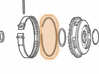 Snap Ring, 5EAT Holds Overdrive Planet To Shell # 594 (.078” Thick)(7 3/16” OD)(6 15/16” ID) 2005-Up… — Part # 173867A