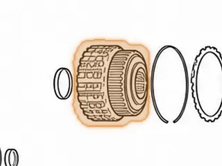 Drum, RE7R01A C2 Direct Clutch (6 7/8”OD)(2.925”ID)(4.682”Tall)(40 Splines)(24 Teeth C2 Steels)(48 Round Holes) 2008-Up — Part # 283555A
