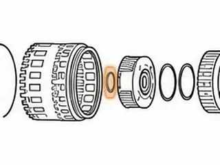 Bearing w/Race, RE7R01A Input Drum To P3 Planet (1.840”OD) (1.146”ID) (.110”Thick) 2008-Up — Part # 283223A