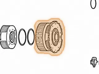 Planet, RE7R01A P4 (5 Left Angled Gears W/ 24 Teeth) (19 Lugs On Top)(40 Outer Splines) (78 Inner Left Angled Teeth)… — Part # 283586A