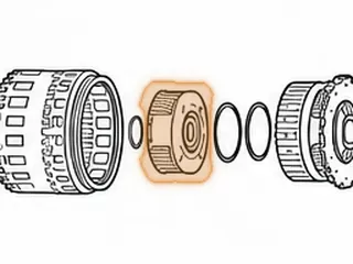 Planet, RE7R01A P3 (4 Right Angled Gears w/ 22 Teeth)(32 Splines)(Steel)(1.750”Tall) (Tin Oil Deflector Up Top) 2008-Up — Part # 283584A