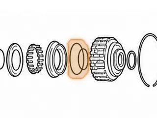 Lathe Cut Seal, RE7R01A C3 Clutch Piston (Inner)(2.767”OD)(2.456”ID) (.084”Thick) 2008-Up — Part # 283334A