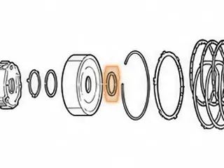 Washer, RL3F01A/RN3F01A Hub To Forward Drum (Black Plastic) (No Tabs) — Part # 43232