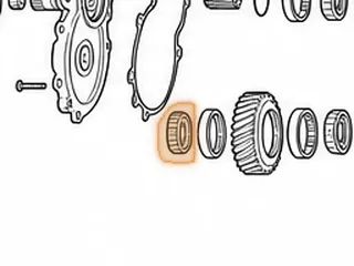 Bearing, RL3F01A/RN3F01A Idler Gear (Tapered Roller) — Part # 43283