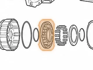 Piston, RL4F02A/RE4F02A High (D-Ring Type Outer Seal) — Part # 93965