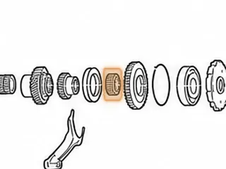 Caged Needle Bearing, GNBA/MPCA/M5PA/SMMA/SPCA/SP5A Reverse Gear To Countershaft (.655”Thick)(1.650”OD) 2006-11 — Part # 180273A