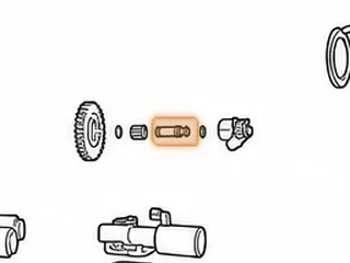 Shaft, GNBA/MPCA/M5PA/SMMA/SPCA/SP5A Reverse Idler Gear (1.690”Long) (Uses 2 O-Rings) 2006-11 — Part # 180819A