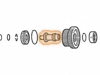 Shaft, M5PA/SP5A Idler (3.488” Long)(.233”Thick Flange) 2009-10 — Part # 180679C