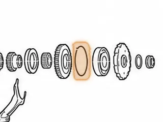 Snap Ring, GNBA/MPCA/M5PA/SMMA/SPCA/SP5A Holds Countershaft Ball Bearing To Case (.077”Thick)(3.195”OD)(Bent Ends)… — Part # 180890A