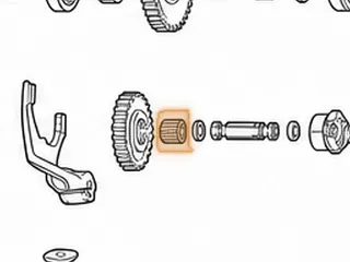 Roller Bearing, Saturn Reverse Idler Gear To Shaft — Part # 10283A