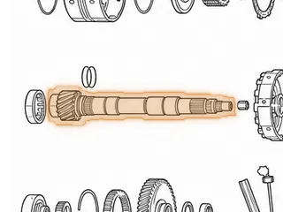Countershaft, Saturn Output Shaft (16 Teeth) — Part # 10676B