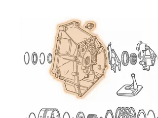 Bell Housing, Saturn (With Unthreaded Raised Boss At 3:00) No Mounting Holes Around Differential Seal (Cast # 21002656) — Part # 10750AD