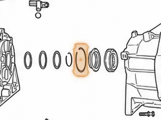 Snap Ring, A750 (4X4) Holds Ball Bearing # 271 To Extension Housing (.058”Thick, 2.830”OD) (W/2 Eyelets) 2003-Up — Part # 117898A
