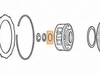 Snap Ring, A727/A518/A618/48RE Front Planet To Output Shaft 62-Up — Part # 22894