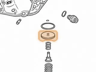 Piston & Pin, A618/48RE Rear Servo (2.479”OD) 2000-Up (Superior) (Super Servo) — Part # 22912AK