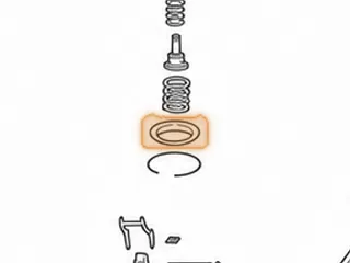 Retainer, A618/48RE Rear Servo Spring (2.525”OD) Flat (Diesel) — Part # 22914B