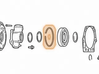 Snap Ring, A727 Holds Output Shaft Bearing To Extension Housing 62-Up — Part # 22897