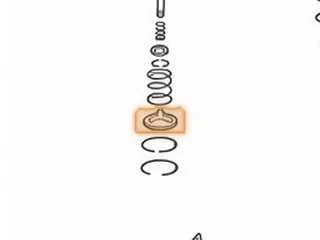 Retainer, A727/A518/A618/48RE Kickdown Servo Spring (Cover) (Large Pin Type) 1972-Up — Part # 22909