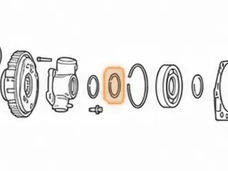 Snap Ring, A727 Rear Bearing To Output Shaft (Front) 1962-Up — Part # 22889