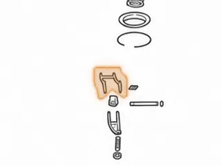 Strut Assembly, A727/A518 Reverse Band (W/Solid Type Band) (6” Drum) (7 Pieces) (Lever # 176 or 139) 1962-E91 — Part # 22917