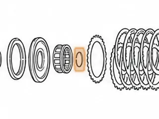 Snap Ring, 125/125C Holds Forward Clutch Spring Retainer in Drum 1980-Up — Part # 64877