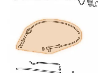 Detent Cable, 125 (2.8L) & 125/125C (3.1L) (Overall Length 58”) 1980-85 (Techpak) — Part # T54497D