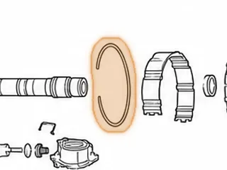 Snap Ring, 125/125C Holds Final Drive Ring Gear in Case (Use 64883) 1980-Up — Part # 64890