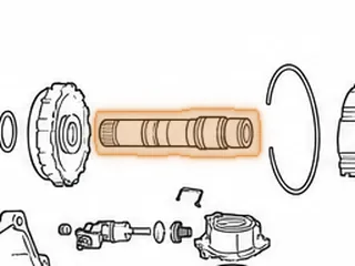 Shaft, 125/125C Intermediate Sungear (Final Drive) 1980-Up — Part # 64674