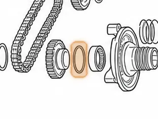 Washer, 125C Driven Sprocket (Rear) (.153” Thick) 1982-Up — Part # 64281A