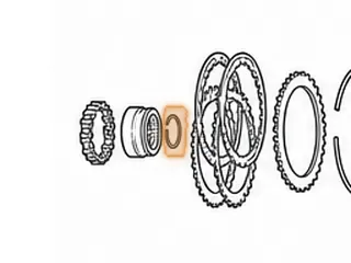 Snap Ring, 200-4R Holds Overdrive Sprag Inner Race to Overrun Drum 1981-Up — Part # 54865B