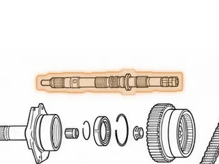 Shaft, 325-4L Turbine 1982-85 — Part # 54673D