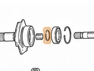 Snap Ring, 325/325-4L Holds Bearing to Drive Sprocket 1979-85 — Part # 54891D