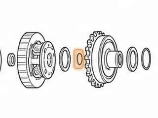 Snap Ring, 250/250C/350/350C Holds Rear Planet to Output Shaft 1969-86 — Part # 44895