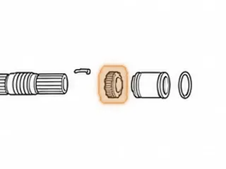 Gear, 350 Speed-O Drive (18 Teeth) Blue (1/2” Slot) — Part # 44847DD