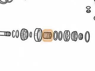 Spacer, TR580 Pinion Bearing (1.590”Long) 2010-Up — Part # 163696A
