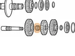 Spacer, TR580 Driven Transfer Gear (.925”Thick)(1.536”OD)(2 Holes) 2010-Up — Part # 163619A